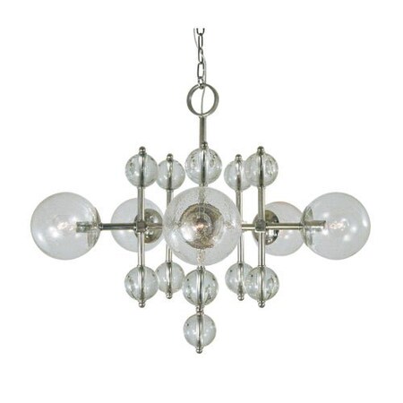 5 Light Satin Brass Solaris Chandelier